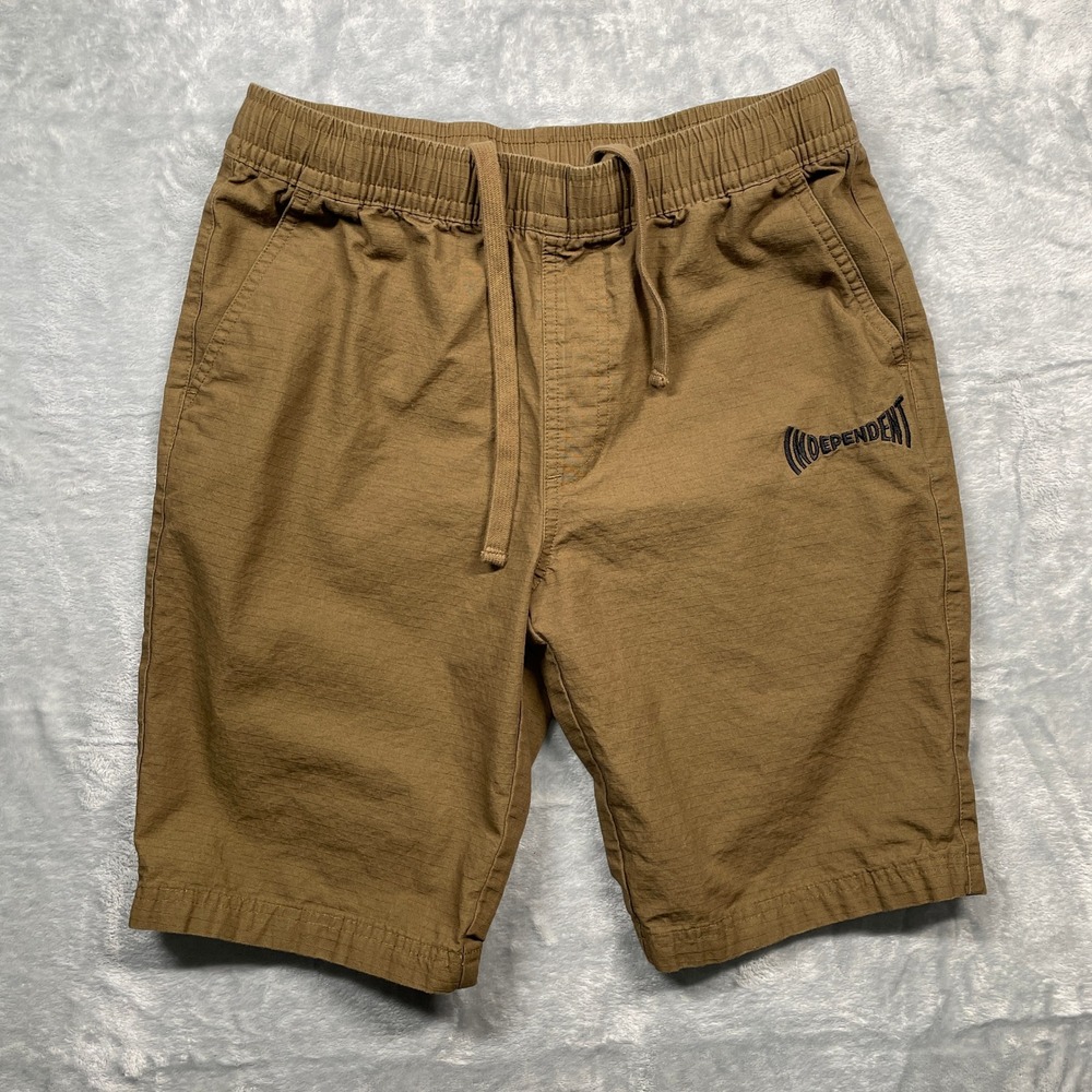 Independent Shorts Mens‎ Size Small Brown Athletic Utility Drawstring Stretch